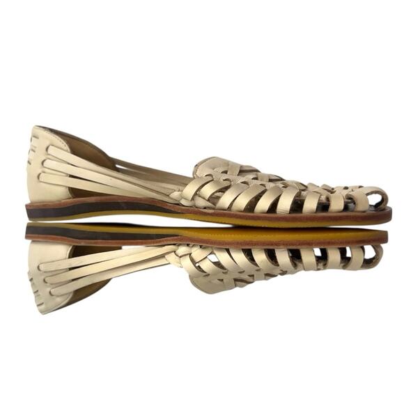 Nisolo Huarache Sandal bone leather Sz 9.5 - Picture 5 of 7